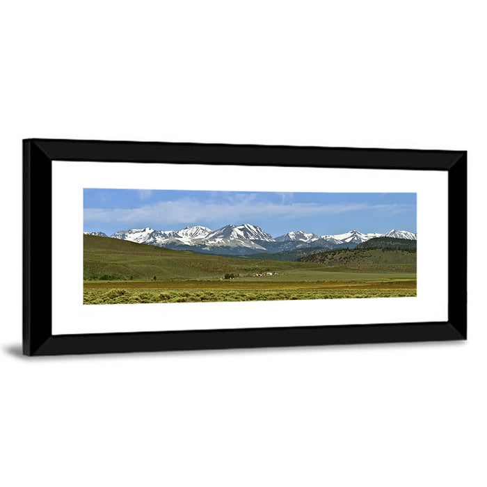 Sierra Nevada Sagebrush Plains Wall Art as a framed print