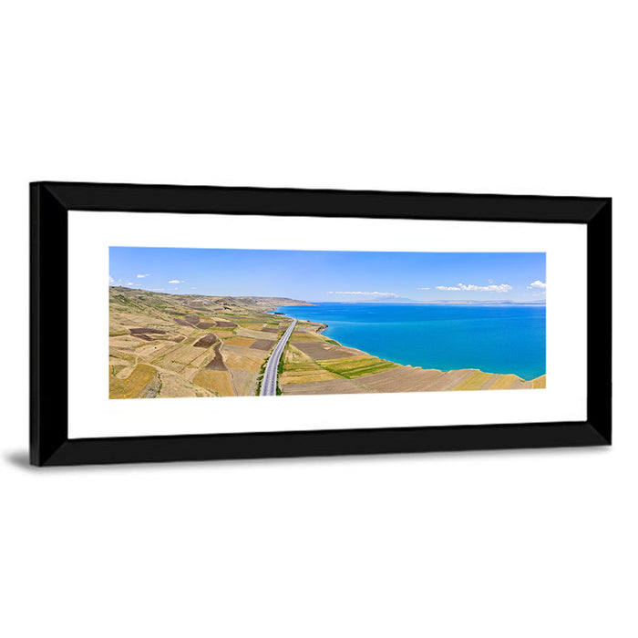 Lake Van Landscape Wall Art as a framed print