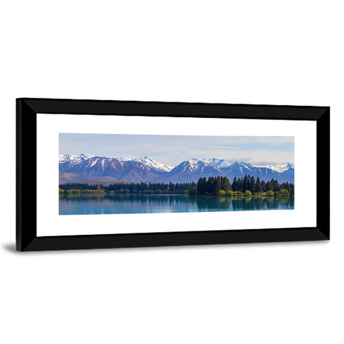 Lake Ruataniwha Reflection Wall Art as a framed print