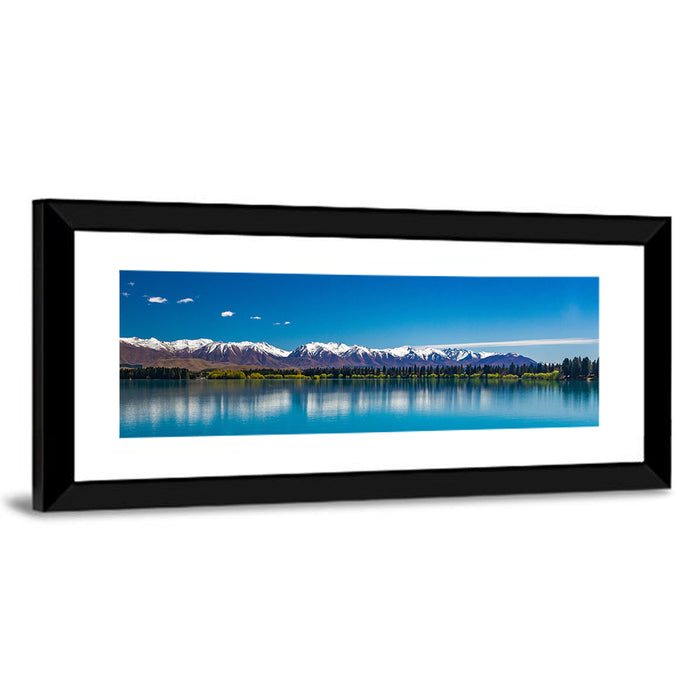 Lake Ruataniwha Reflection Wall Art as a framed print