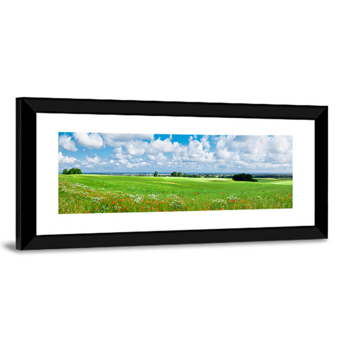 Summer Meadow with Poppies Wall Art as a framed print