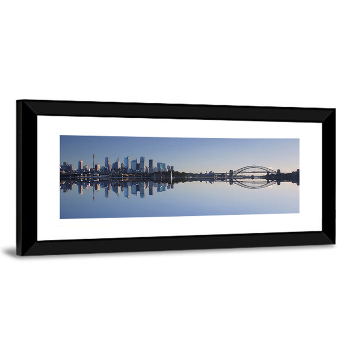 Sydney Harbour Reflection Wall Art as a framed print