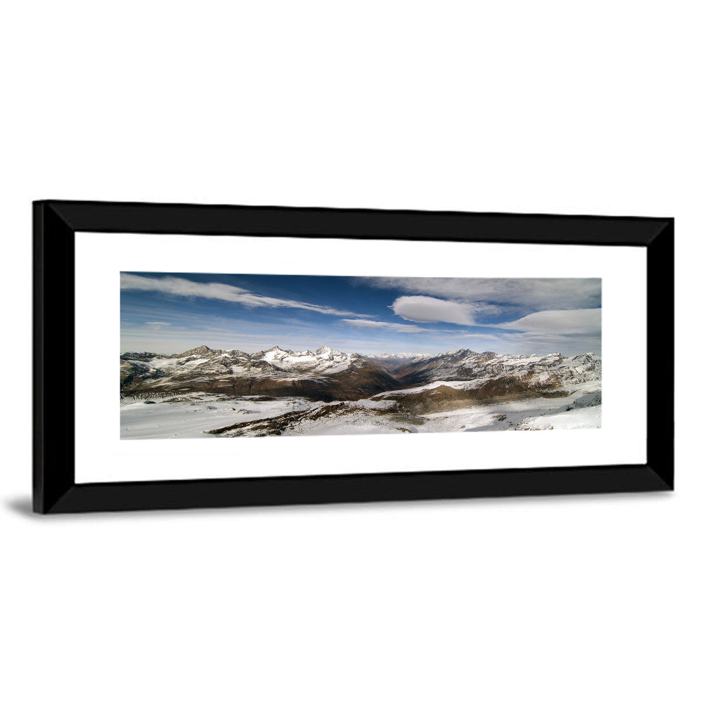 Snowy Alpine Mountains Wall Art
