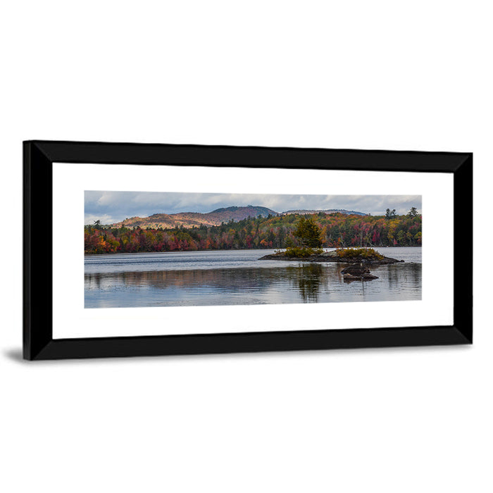 Lake Umbagog Autumn Reflection Wall Art as a framed print
