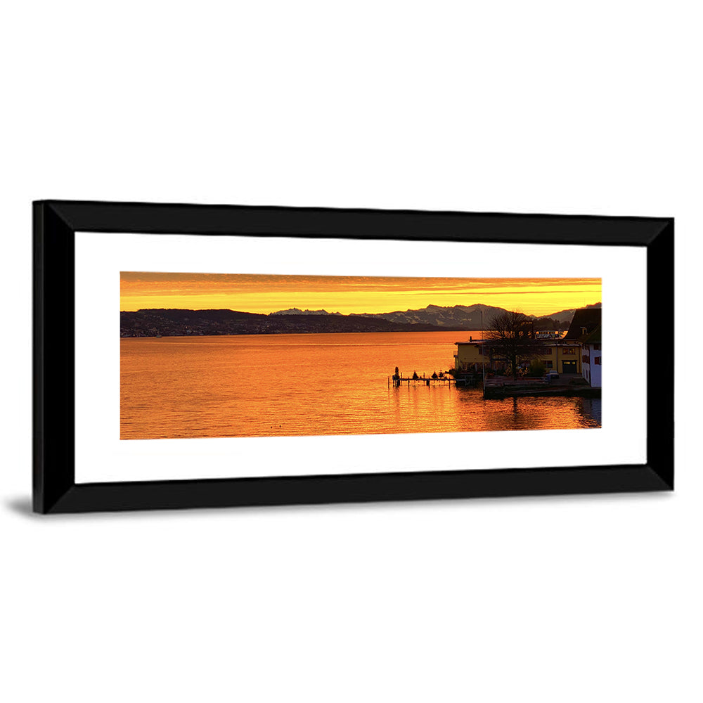 Lake Zurich Sunset Wall Art