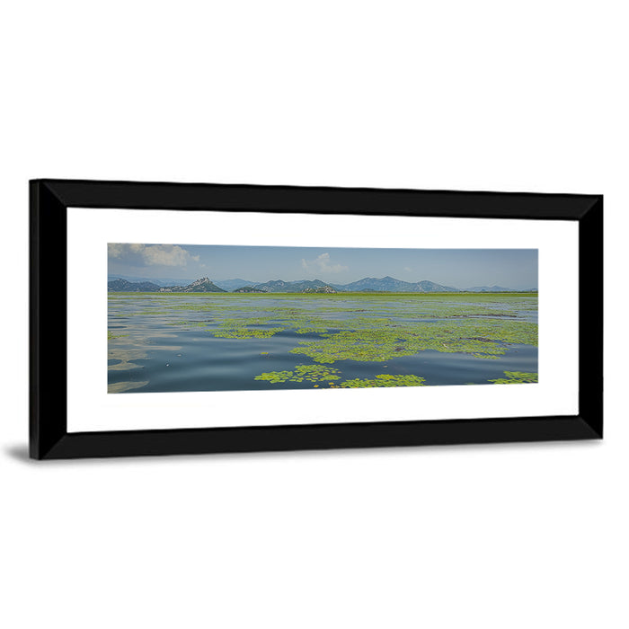 Lake Skadar Water Lilies Wall Art as a framed print