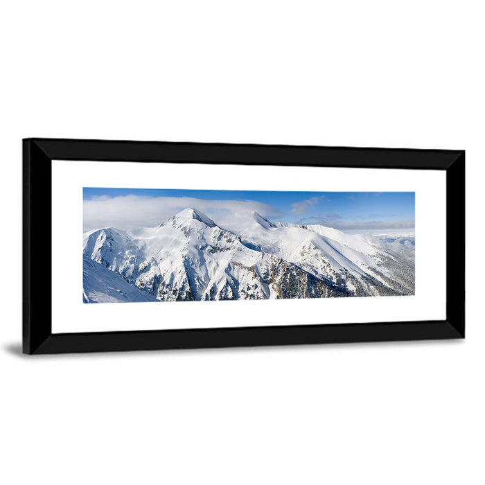Bansko Snow-capped Peaks Wall Art as a framed print