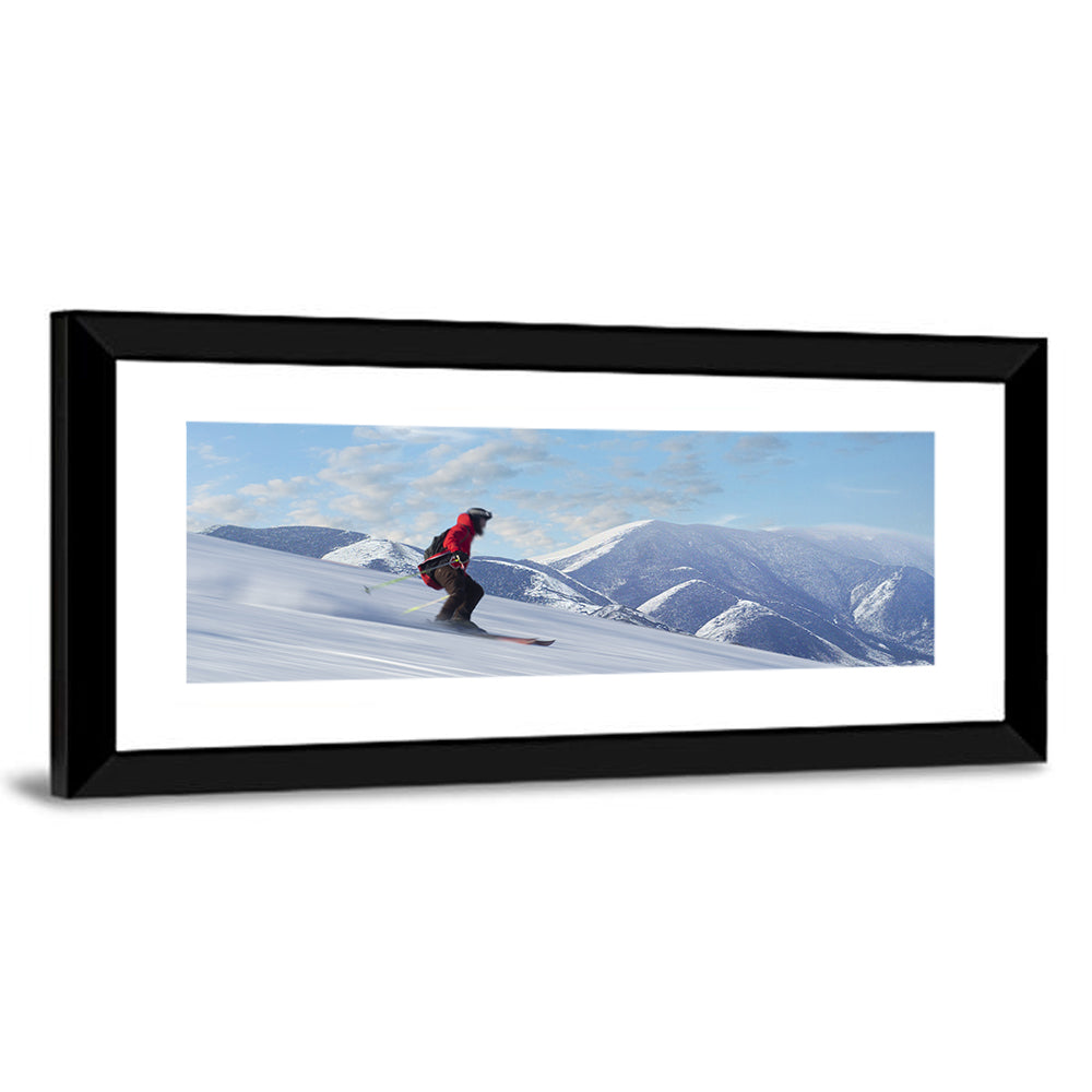 Man Skiing on Slope Wall Art