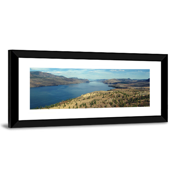 Kamloops Lake View Wall Art as a framed print