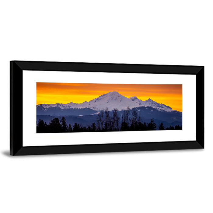Sunrise Over Mount Baker Wall Art as a framed print