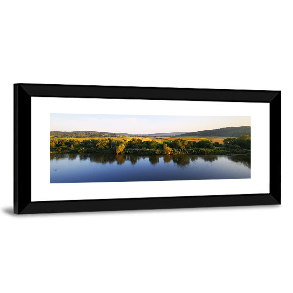 Peaceful River Sunset Wall Art