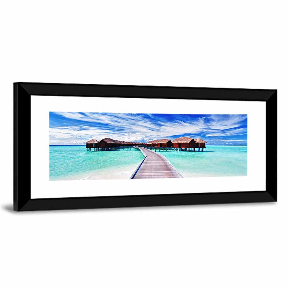 Tourists Villas Maldives Wall Art