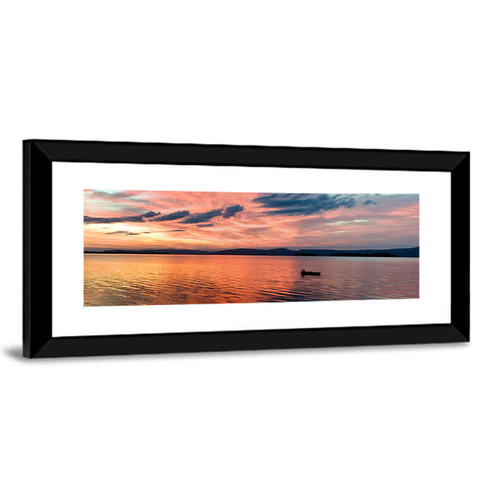 Lake Champlain Sunset Wall Art as a framed print
