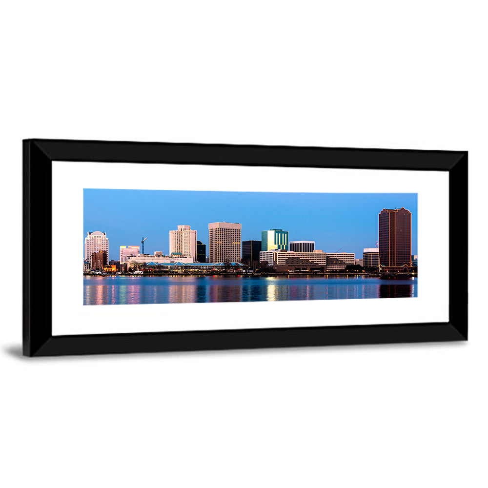 Norfolk Virginia Skyline Wall Art