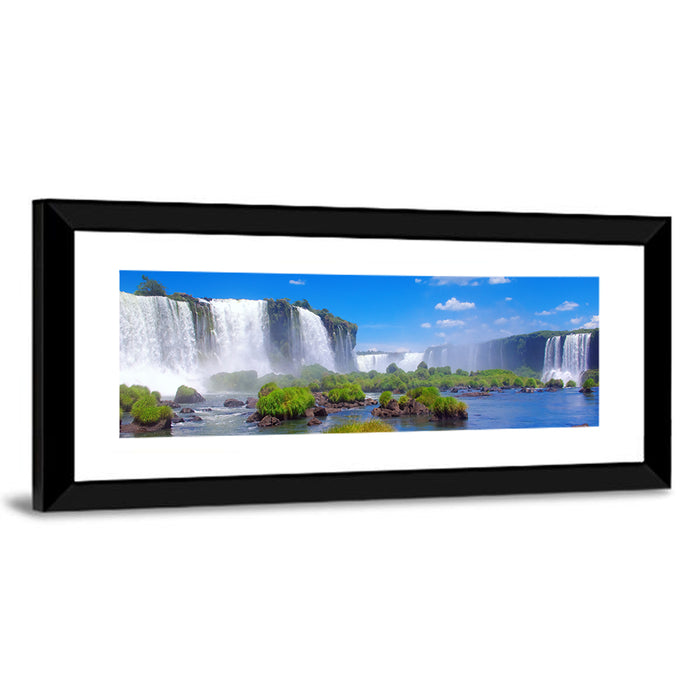 Iguazu Falls Daylight View Wall Art as a framed print