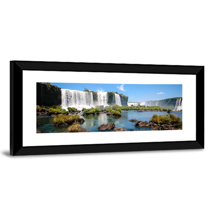 Iguazu River and Falls, Foz Do Iguaçu Wall Art as a framed print