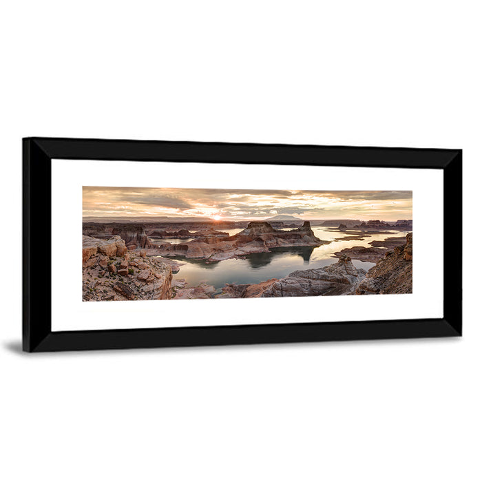 Lake Powell Sunrise Over Glen Canyon Wall Art as a framed print