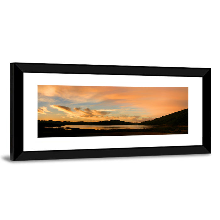 Lake Casitas Sunrise Wall Art as a framed print