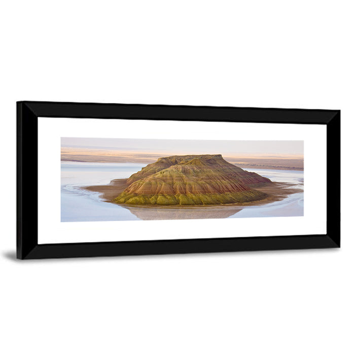 Salt Hill Reflection Wall Art as a framed print