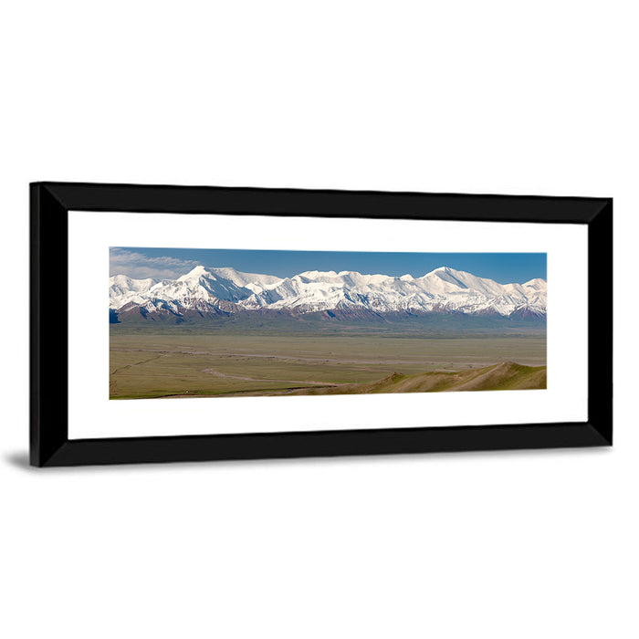Pik Lenin Peaks Wall Art as a framed print