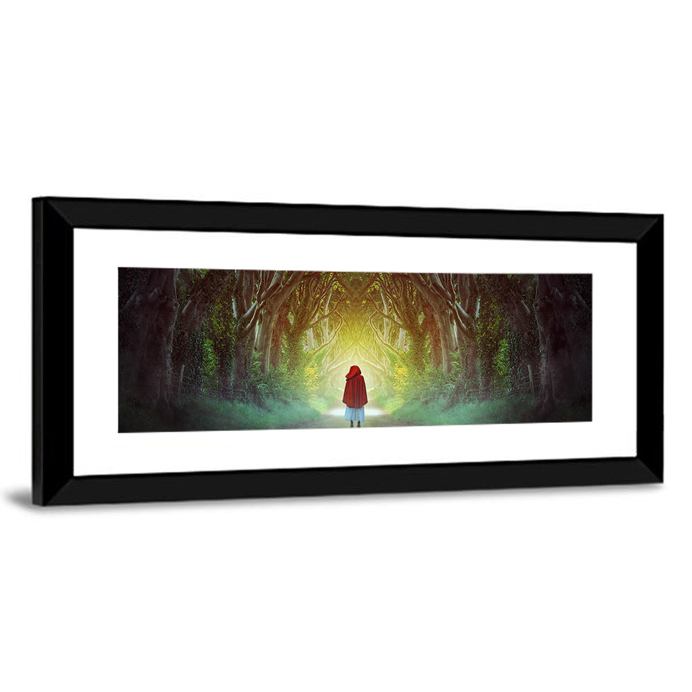 Hedges Forest Pathway Wall Art