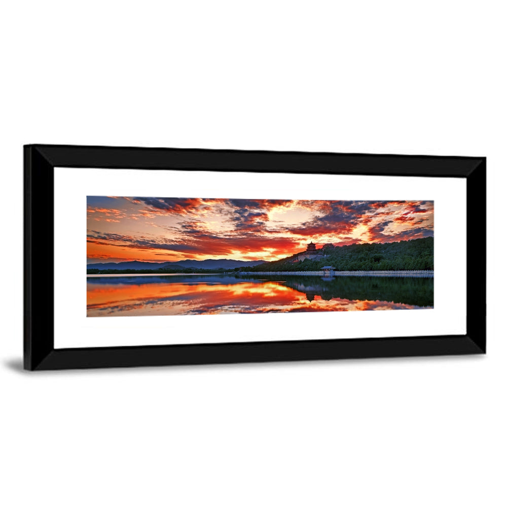 Kunming Lake Sunset Wall Art
