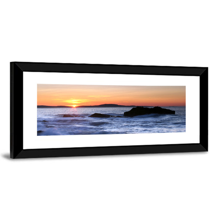 Acadia National Park Coastline Wall Art as a framed print