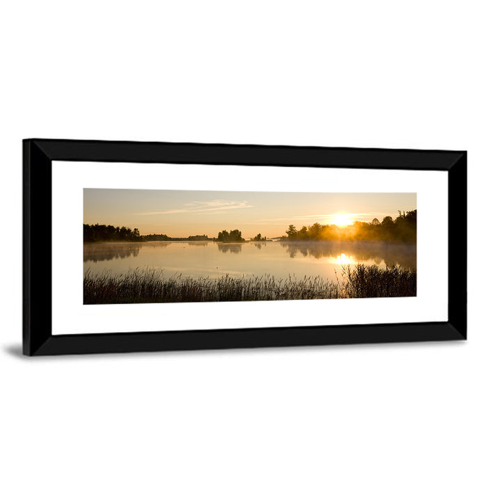 Tranquil Minnesota Lake Wall Art as a framed print
