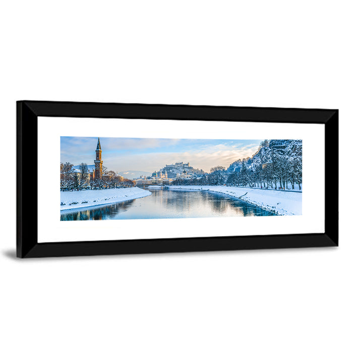 Salzach River, Salzburg Wall Art as a framed print