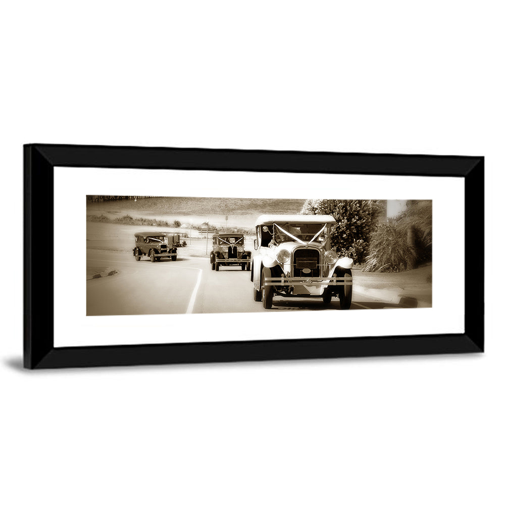 Vintage Wedding Cars Wall Art