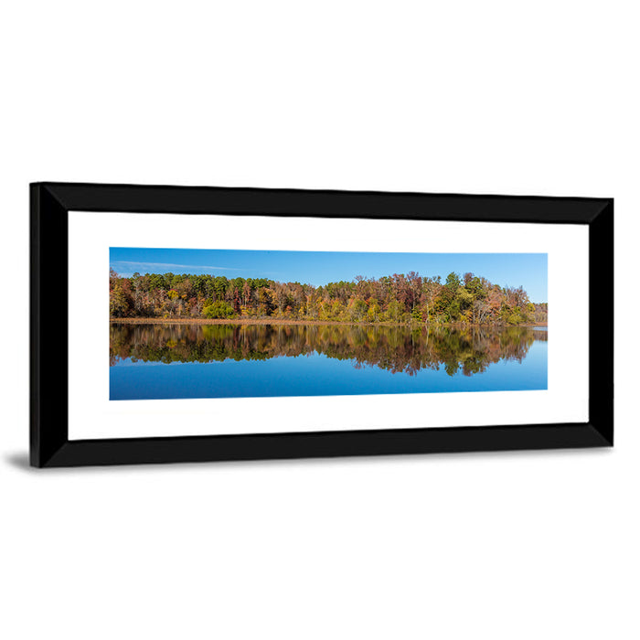 Petit Jean Lake Reflection Wall Art as a framed print