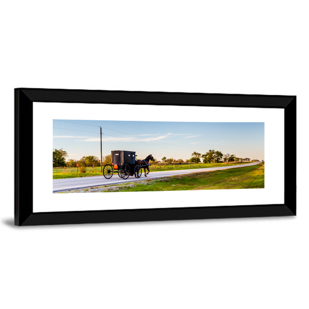 Horse and Buggy Amish Oklahoma Wall Art