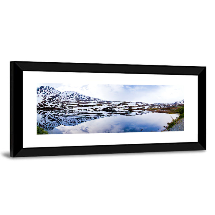 Alaskan Glacial Lake Wall Art as a framed print