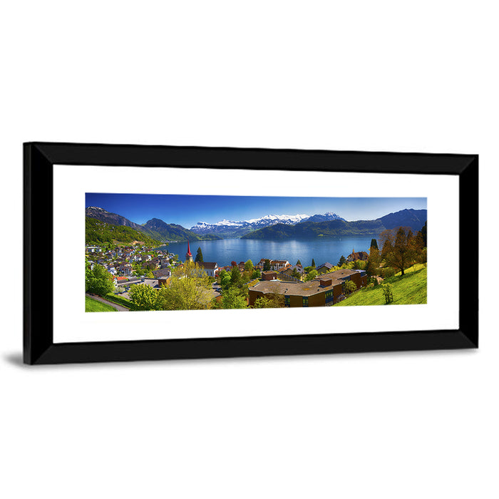 Lake Lucerne, Weggis Wall Art as a framed print