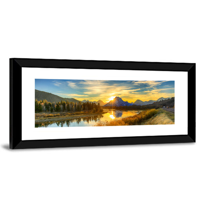 Oxbow Bend Sunrise Wall Art as a framed print