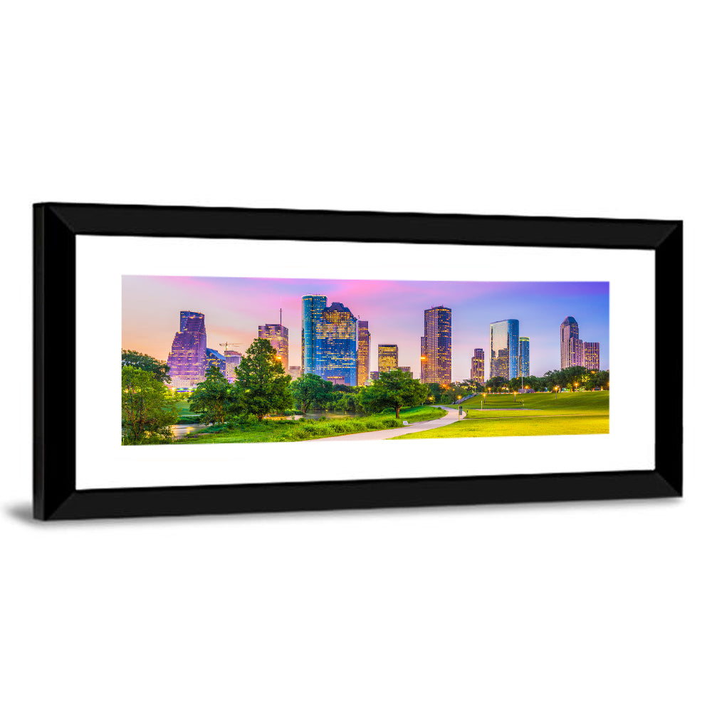 Houston City Skyline Wall Art