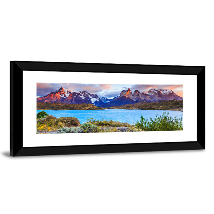 Lake Pehoe at Dawn Wall Art as a framed print