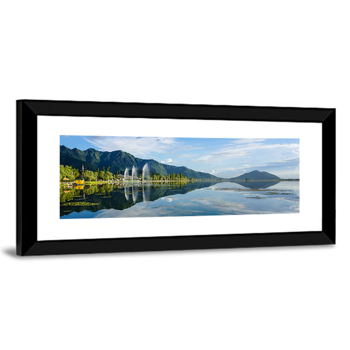 Dal Lake Reflections, Srinagar Wall Art as a framed print