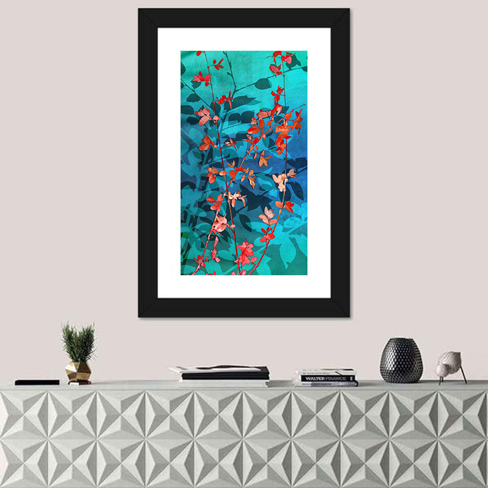 Red Leaves Wall Art
