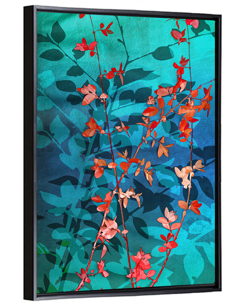 Red Leaves Wall Art
