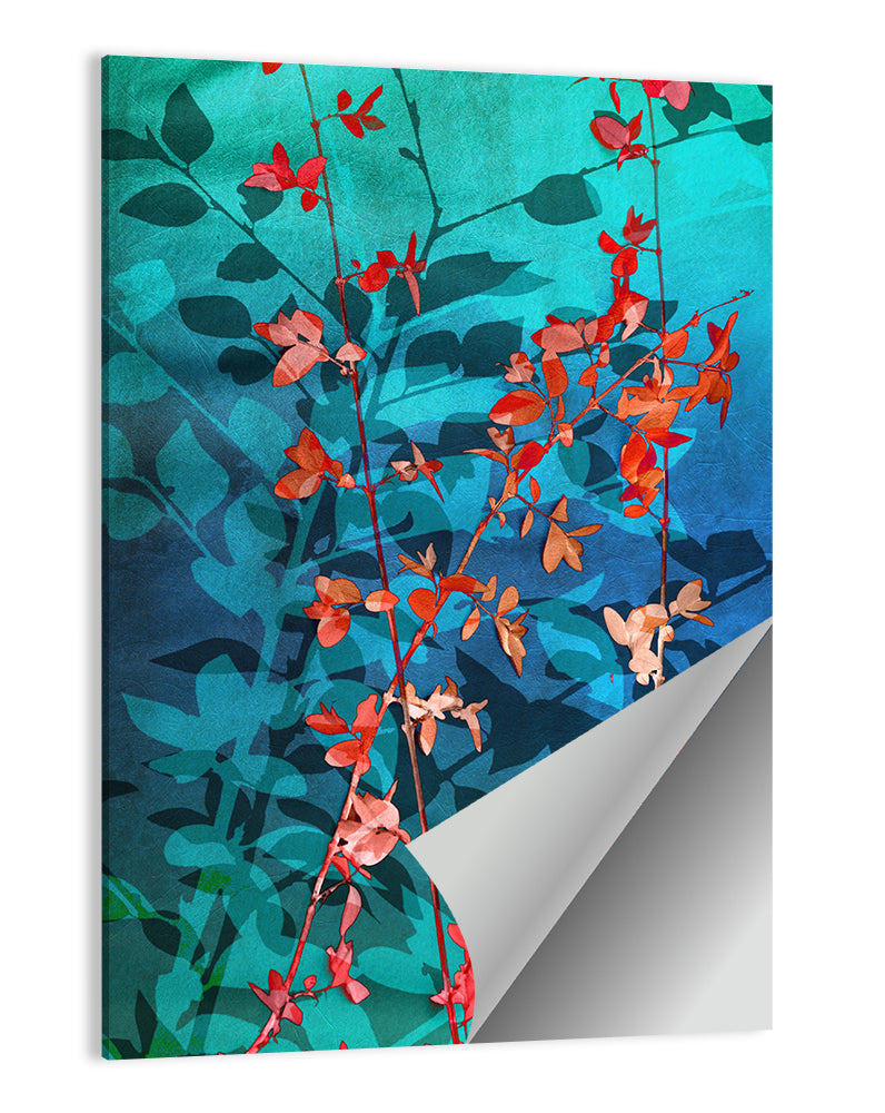Red Leaves Wall Art
