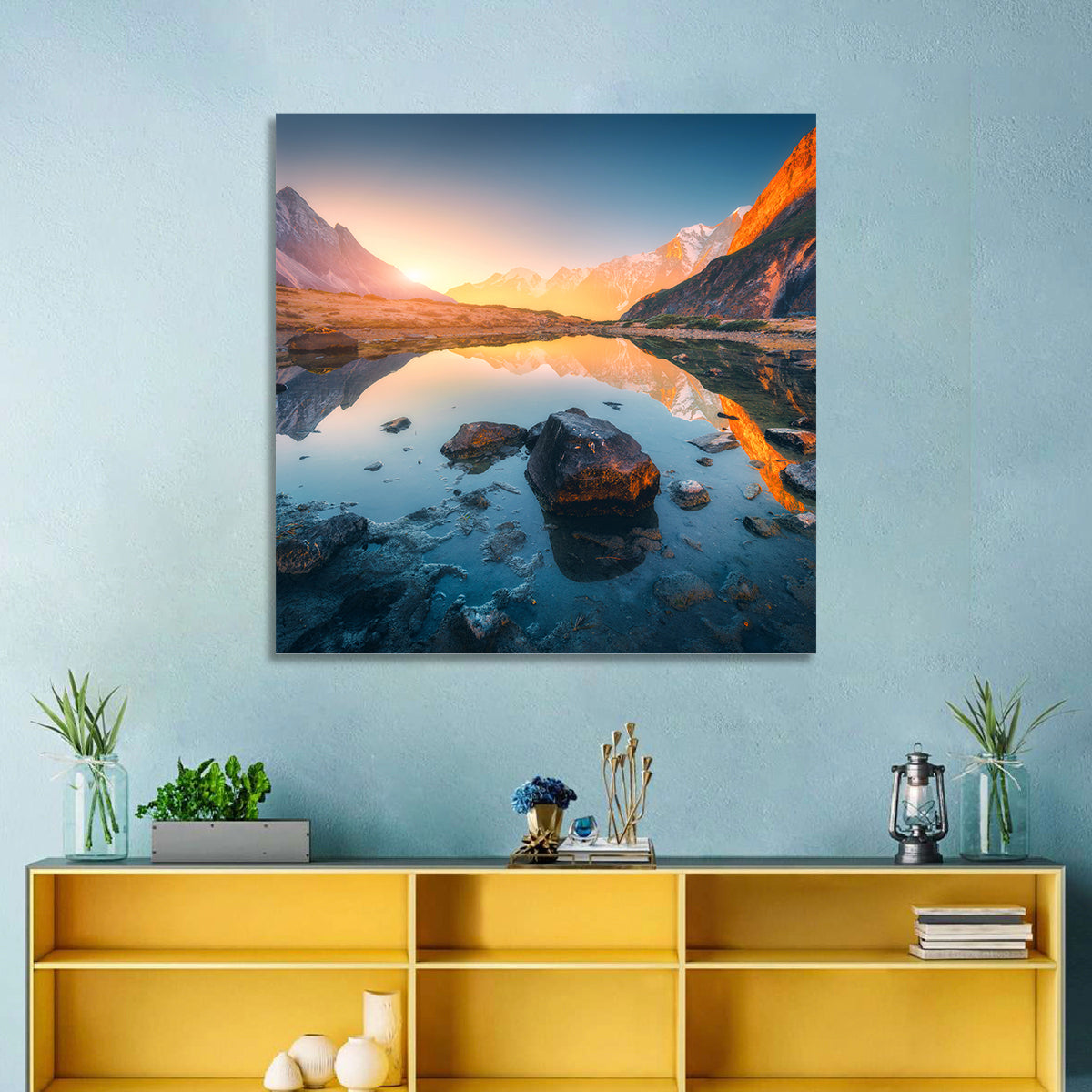 Himalayan Mountains Lake Wall Art