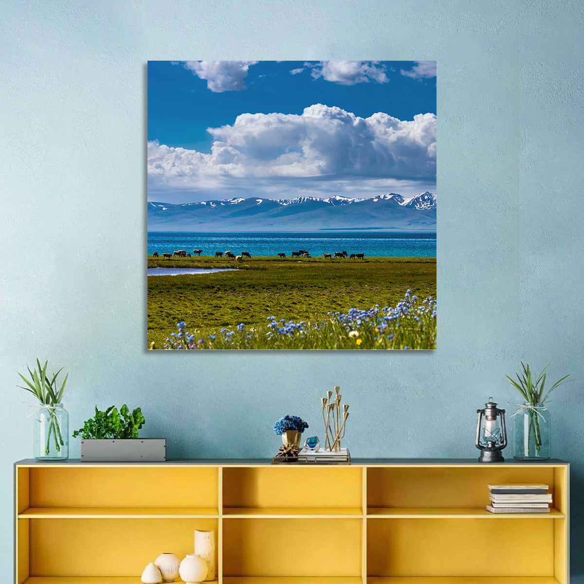 Song Kol Lakescape Wall Art