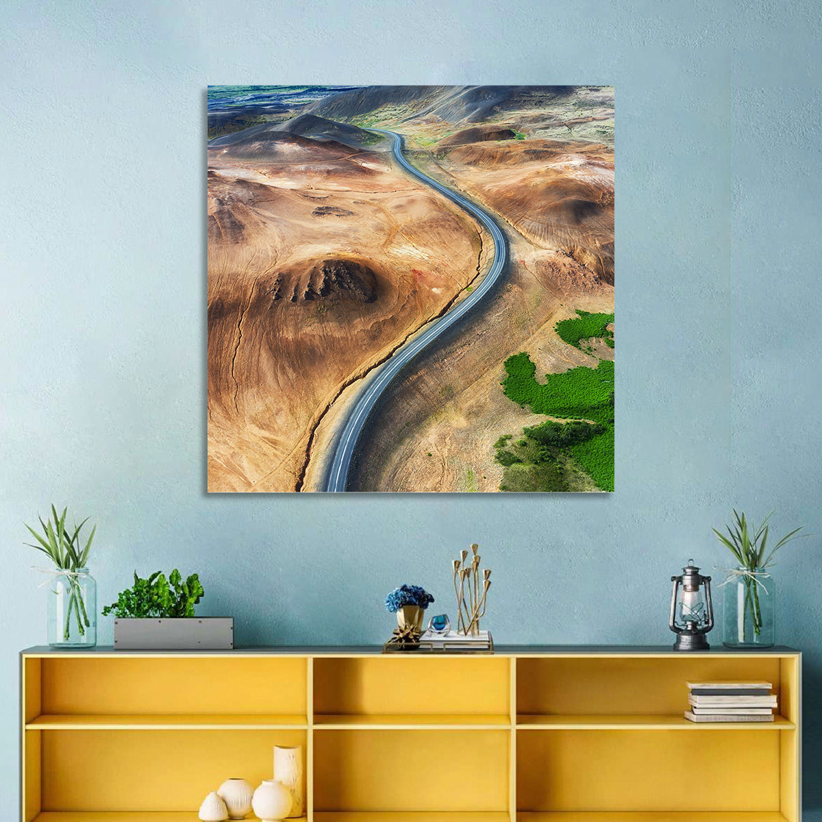 Geysers Valley Highway Wall Art