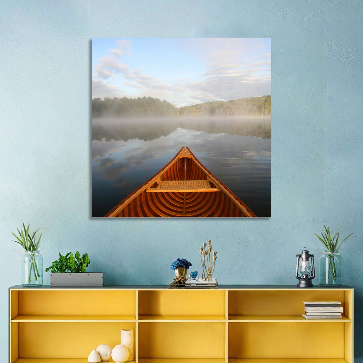 Canoe in Lake Ontario Wall Art