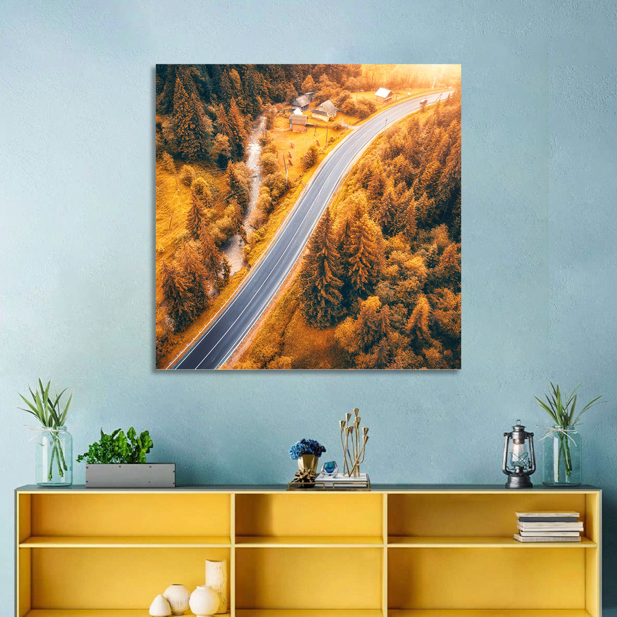 Carpathian Autumn Road Wall Art