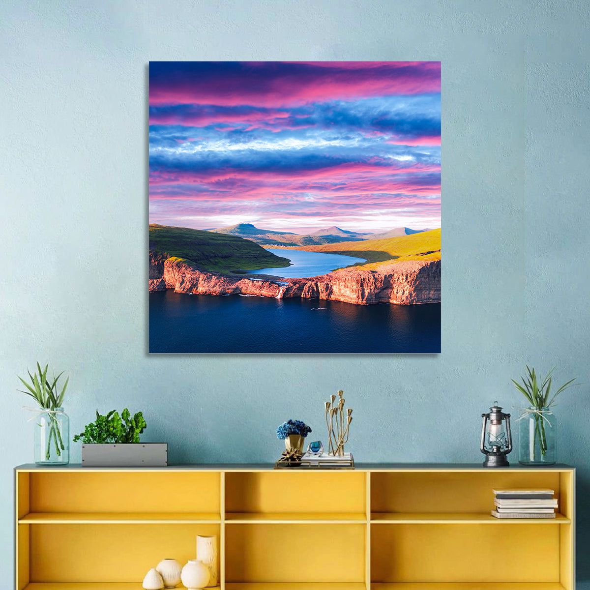 Vagar Island Sunset Wall Art