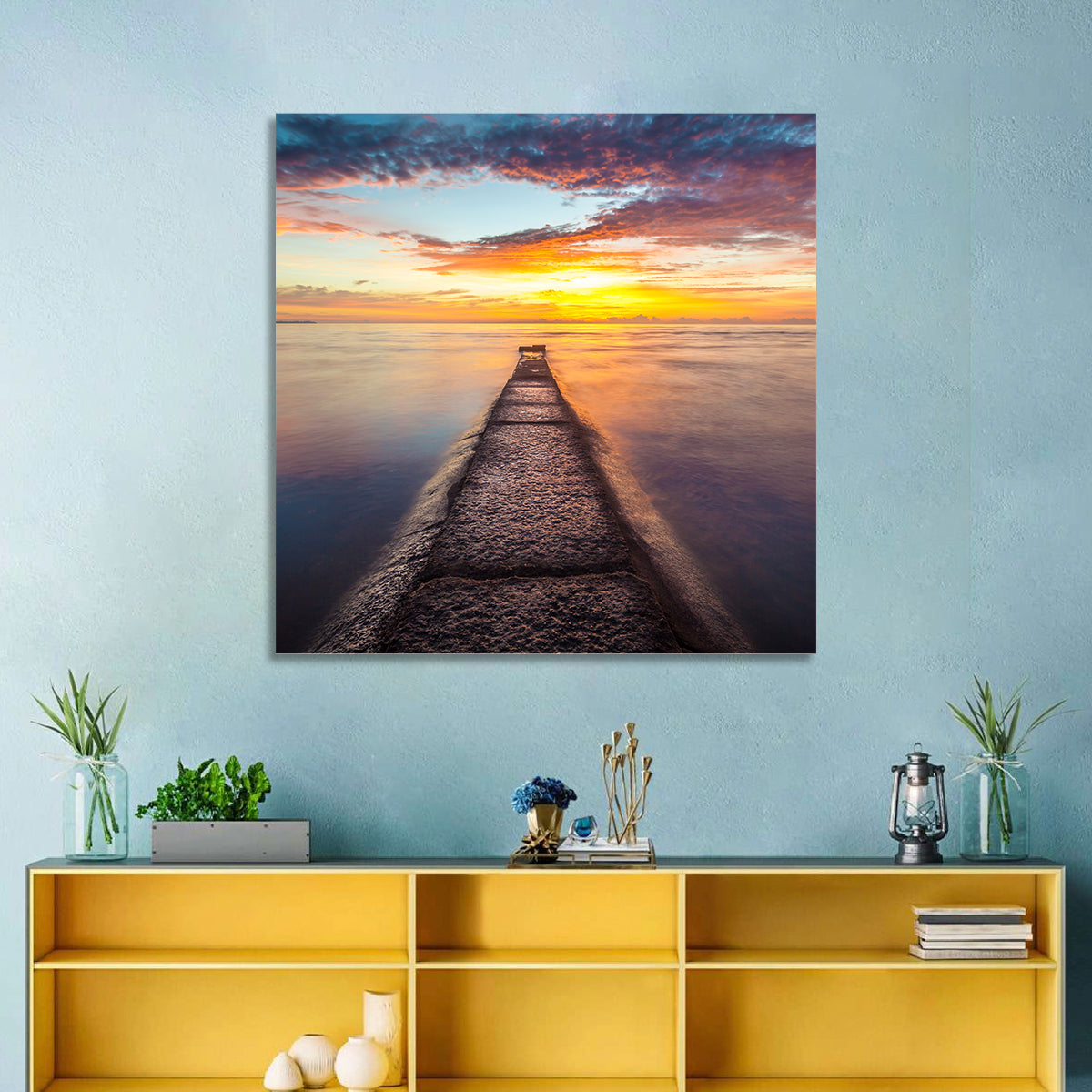Sea Stone Pier Wall Art