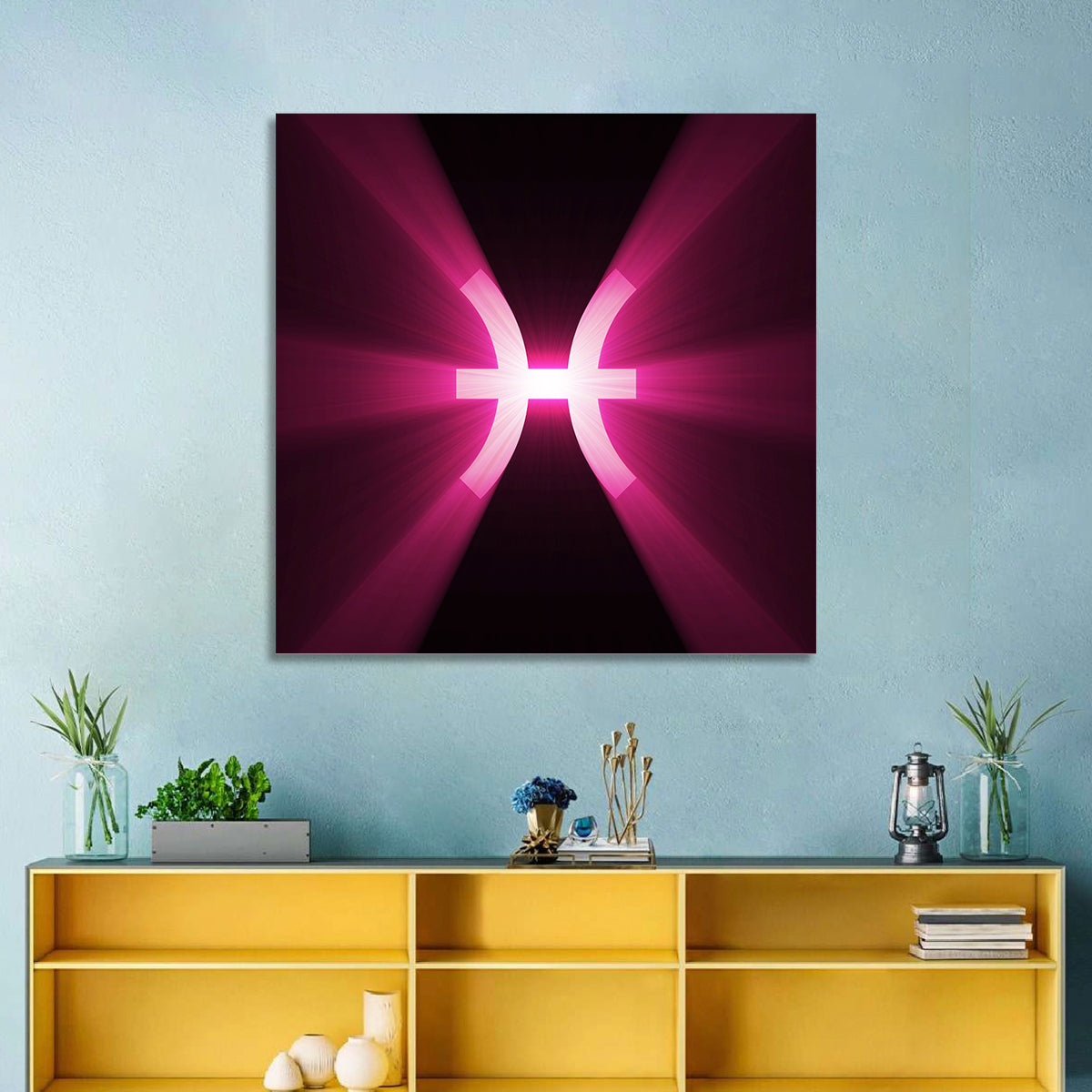 Pisces Symbol Wall Art