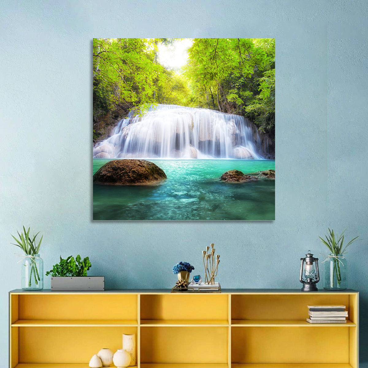 Tropical Waterfall Thailand Wall Art